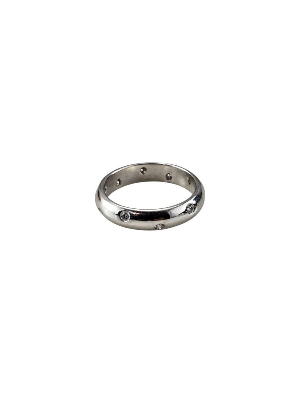 Tiffany & Co. Etoile Platinum and Diamond Band Ring Size 6.25 #25403 - Picture 4 of 9